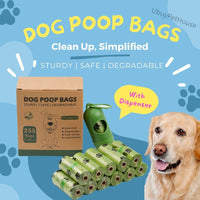 255 bags in 17 volumes Portable pet waste bag Environmental poop bag Portable biodegradable pet waste bag outdoor pet poop collection bag easy to carry - 7DAY'S