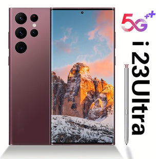 256GB Dual SIM I23 Ultra Android Phone - 6.8" Full HD Display, Built - In Pen, Unlocked For Worldwide Use - High - Performance Mobile With Advanced Camera And Long - Lasting Battery(Rose Pink) - 7DAY'S