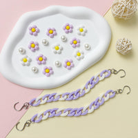 2Pcs Acrylic Shoe Chains for Women, 18Pcs Flower Pearl Shoe Charms Accessories for Clog Sandals, DIY Shoe Decoration Charms for Girls, Party Favor - 7DAY'S