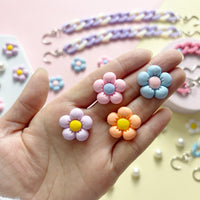 2Pcs Acrylic Shoe Chains for Women, 18Pcs Flower Pearl Shoe Charms Accessories for Clog Sandals, DIY Shoe Decoration Charms for Girls, Party Favor - 7DAY'S