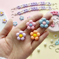 2Pcs Acrylic Shoe Chains for Women, 18Pcs Flower Pearl Shoe Charms Accessories for Clog Sandals, DIY Shoe Decoration Charms for Girls, Party Favor - 7DAY'S