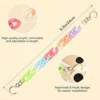 2Pcs Acrylic Shoe Chains for Women, 18Pcs Flower Pearl Shoe Charms Accessories for Clog Sandals, DIY Shoe Decoration Charms for Girls, Party Favor - 7DAY'S