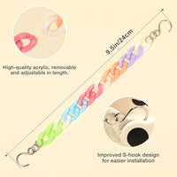 2Pcs Acrylic Shoe Chains for Women, 18Pcs Flower Pearl Shoe Charms Accessories for Clog Sandals, DIY Shoe Decoration Charms for Girls, Party Favor - 7DAY'S