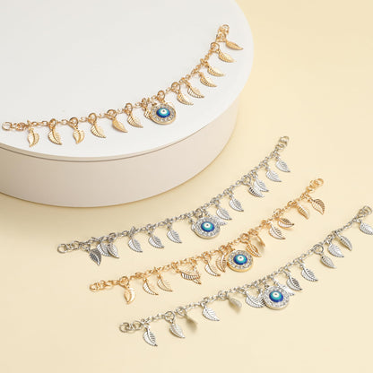 2Pcs Bling Evil Eye Shoe Chains for Girls for Clog Sandals, Gothic Shoe Decoration Charms for Women - 7DAY'S