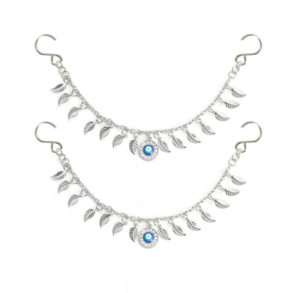 2Pcs Bling Evil Eye Shoe Chains for Girls for Clog Sandals, Gothic Shoe Decoration Charms for Women - 7DAY'S