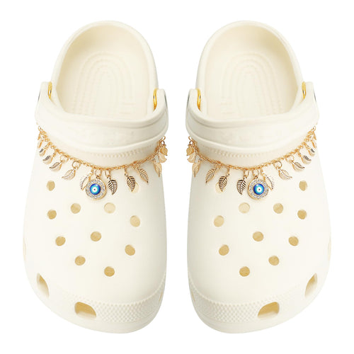 2Pcs Bling Evil Eye Shoe Chains for Girls for Clog Sandals, Gothic Shoe Decoration Charms for Women - 7DAY'S