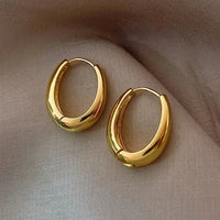 2Pcs Hot Sale Fashion Metal Drop Earrings for Woman, Vintage Hoop Earring Trend Classic Party Wedding Pendant Jewelry Gift - 7DAY'S
