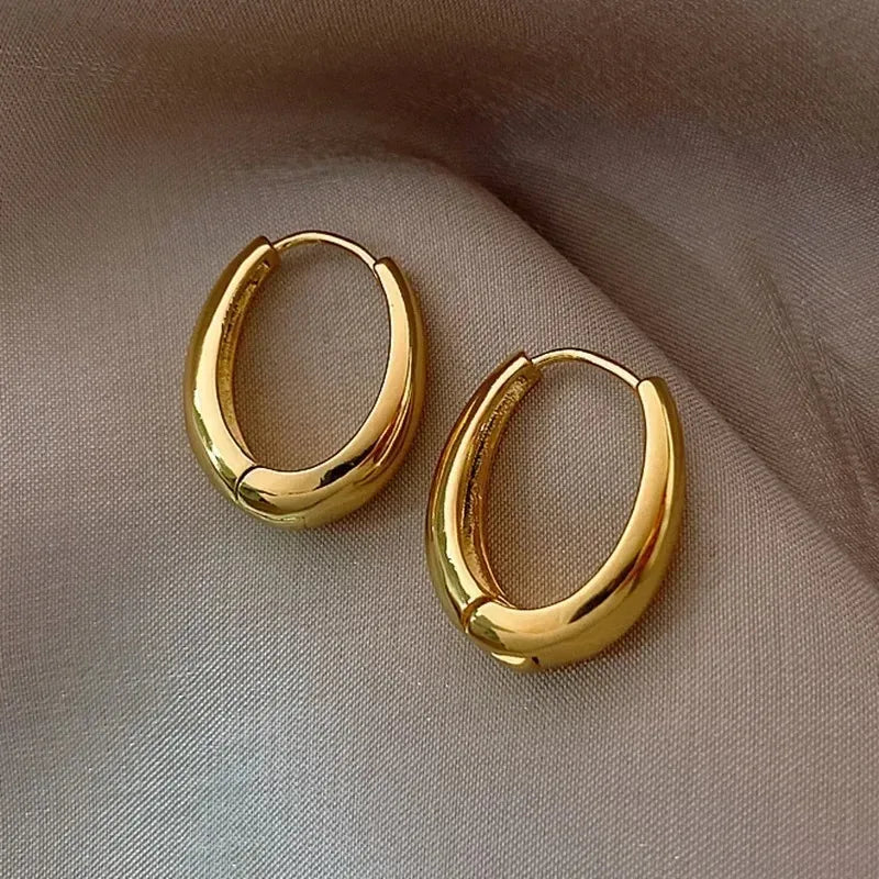 2Pcs Hot Sale Fashion Metal Drop Earrings for Woman, Vintage Hoop Earring Trend Classic Party Wedding Pendant Jewelry Gift - 7DAY'S
