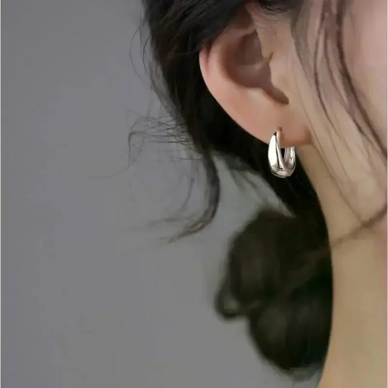 2Pcs Hot Sale Fashion Metal Drop Earrings for Woman, Vintage Hoop Earring Trend Classic Party Wedding Pendant Jewelry Gift - 7DAY'S