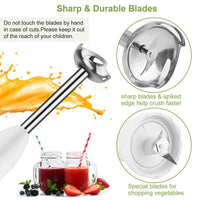 3 - In - 1 Immersion Hand Blender Multifunctional Stick Blender Mixer Grinder - 7DAY'S