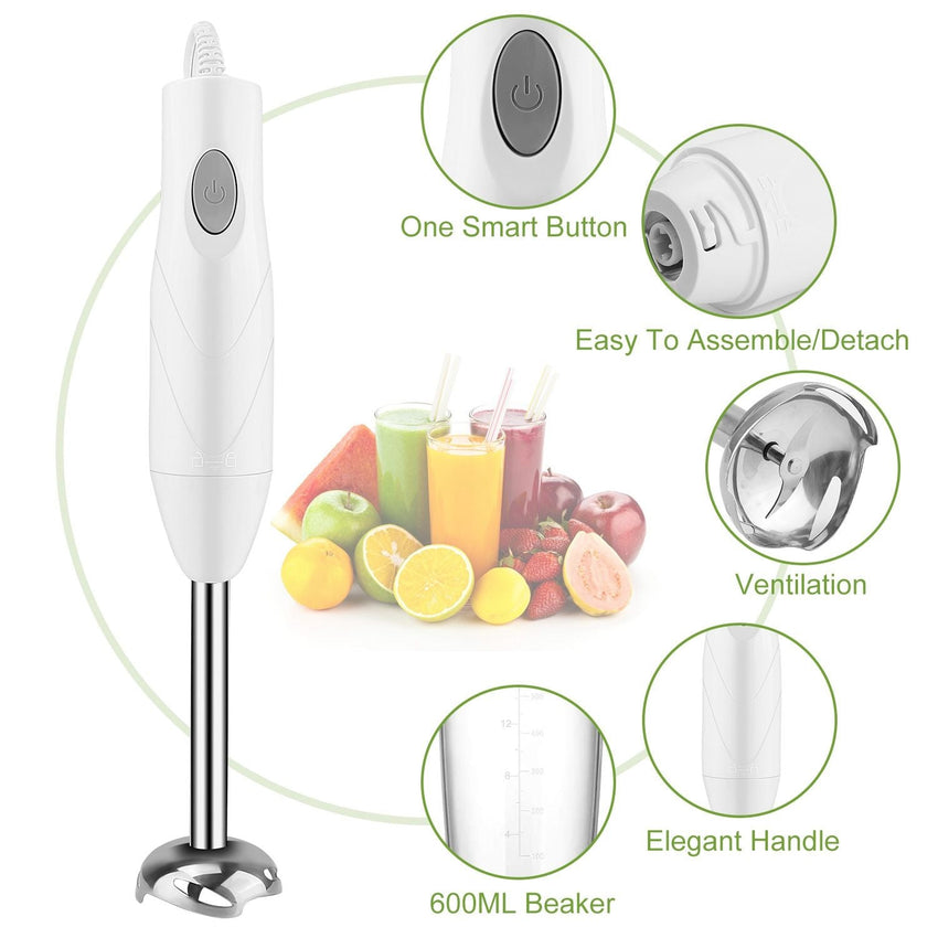 3 - In - 1 Immersion Hand Blender Multifunctional Stick Blender Mixer Grinder - 7DAY'S
