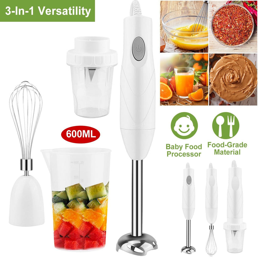 3 - In - 1 Immersion Hand Blender Multifunctional Stick Blender Mixer Grinder - 7DAY'S