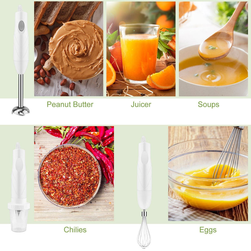 3 - In - 1 Immersion Hand Blender Multifunctional Stick Blender Mixer Grinder - 7DAY'S