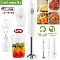 3 - In - 1 Immersion Hand Blender Multifunctional Stick Blender Mixer Grinder - 7DAY'S