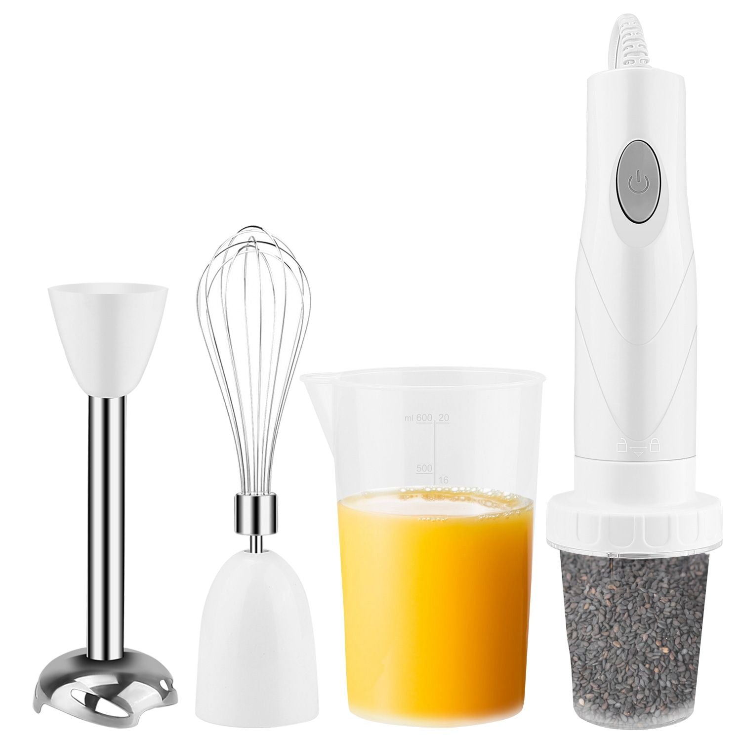 3 - In - 1 Immersion Hand Blender Multifunctional Stick Blender Mixer Grinder - 7DAY'S