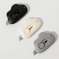 3 - Pack Cloud - Shaped Box Cutters, Retractable Letter Opener for Keychain, Pocket & Envelope, Adorable Tiny Paper Cutter for Girls & Boys (Bule+Pink+Orenge) - 7DAY'S