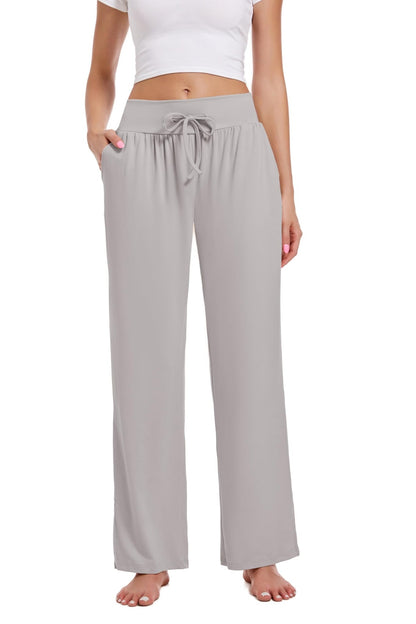 3 Pack Women's Lounge Pants Wide Leg Yoga Sweatpants with Pockets High Waisted Drawstring Lounge Loose Workout Jogger - 7DAY'S