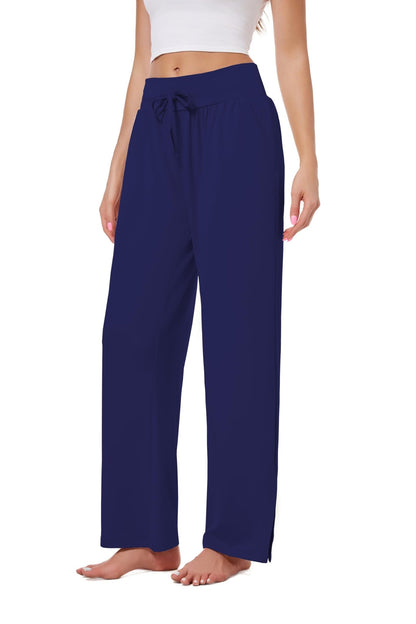 3 Pack Women's Lounge Pants Wide Leg Yoga Sweatpants with Pockets High Waisted Drawstring Lounge Loose Workout Jogger - 7DAY'S