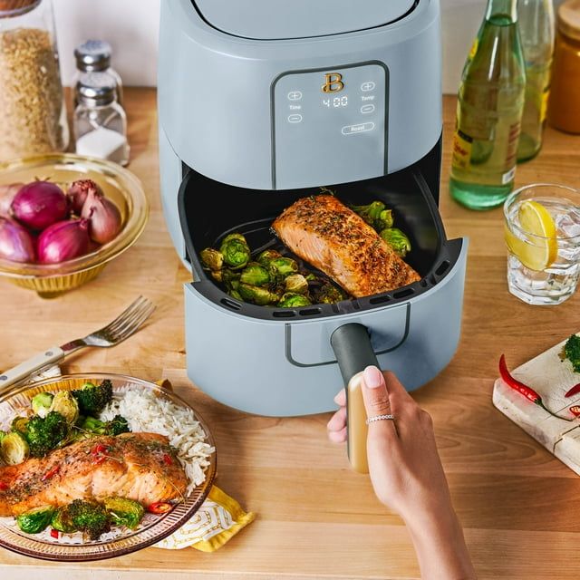 3 Qt Air Fryer with TurboCrisp Technology, Cornflower Blue - 7DAY'S