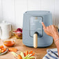 3 Qt Air Fryer with TurboCrisp Technology, Cornflower Blue - 7DAY'S