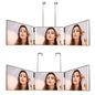 3 Way Mirror with LED Telescopic Hanger Tri - fold Mirror Personal Makeup Mirror with Micro USB Cable for Self Shaving Hair Cutting Dyeing Curling Braiding - 7DAY'S