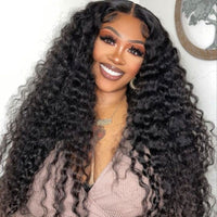 30 Inch Brazilian Raw Virgin Hair 13x6 13X4 Natural Deep Wave Glueless Frontal Human Hair Transparent HD Lace Front Wigs - 7DAY'S