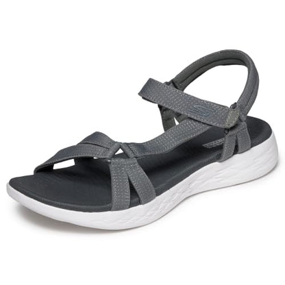 Skechers womens On-the-go 600 - Brilliancy Sport Sandal, Natural, 8 USSkechers womens On-the-go 600 - Brilliancy Sport Sandal, Natural, 8 US