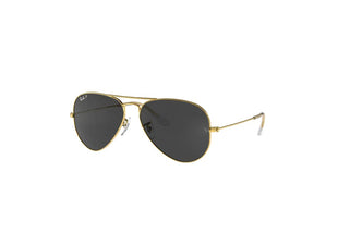 Ray-Ban RB3025 Metal POLARIZED Aviator Sunglasses For Men For Women + BUNDLE with Designer iWear Eyewear Care Kit