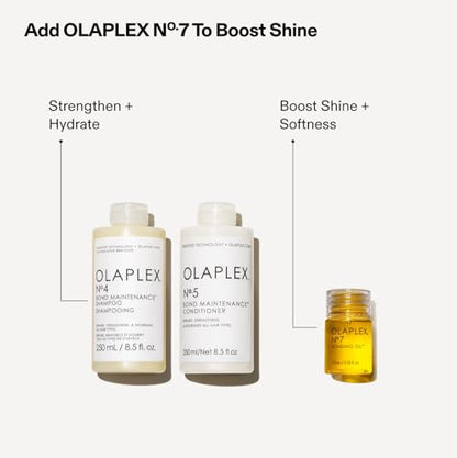 OLAPLEX Wash & Shine Hair Kit | Shampoo & Conditioner, Bonding Oil 8.5 Oz