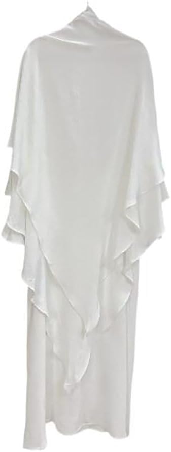 Women Prayer Dress Muslim Ramadan Garment Abaya Dubai Islam Jilbeb 2 Piece Set Layered Khimar Scarf Hijab and Long Dress