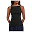 MakeMeChic Women's Going Out Tops Y2k Halter Tops Dressy Backless Top