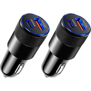 3.1A Fast Charging 2pk USB C Car Charger Fast Charging Type C Charger For iPhone 12 13 Pro Samsung Xiaomi Huawei Car Charger Adapter