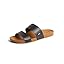 REEF Cushion Vista Women's Fashion Slide Sandal, Vegan Leather Strap, Ultra Soft Cushion Footbed