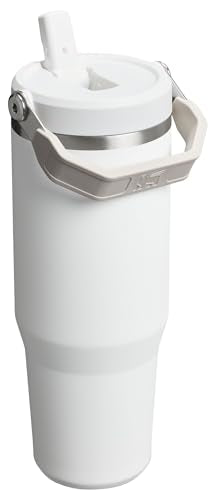 Stanley IceFlow Stainless Steel Tumbler - Vacuum Insulated Water Bottle for Home, Office or Car Reusable Cup with Straw Leak Resistant Flip Cold for 12 Hours or Iced for 2 Days, Navy, 30oz