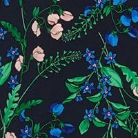 Tommy Hilfiger Women's 3/4 Sleeve High Neck Ruffle Trim Jersey Mini Dress