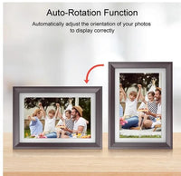 32GB 10.1 Inch Digital Picture Frame 1920x1200 FHD IPS Touch Screen Smart WiFi Digital Photo Frame; Auto - Rotate Share Photos Remotely via Frameo APP - 7DAY'S