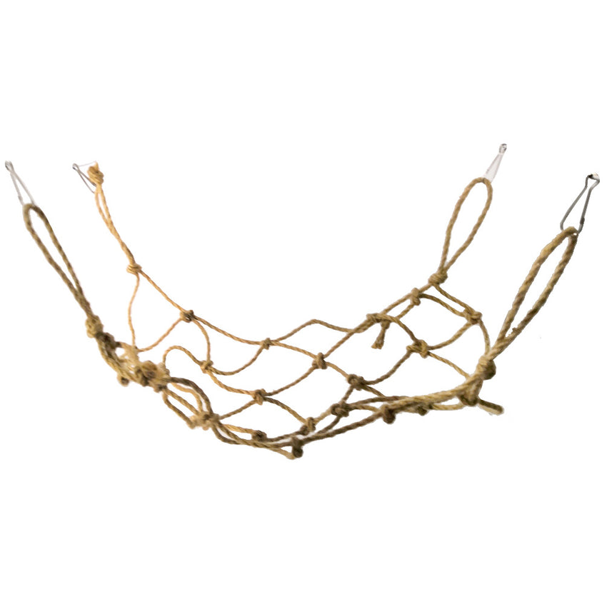 Hanging Parrot Climbing Net with Hook and Swing Rope