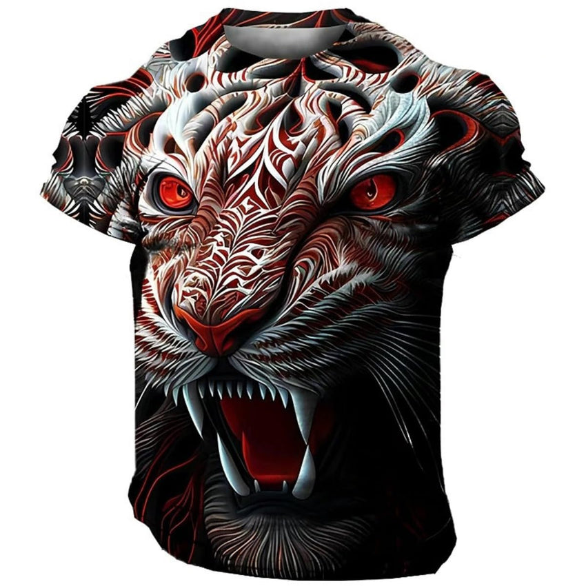 3D Printed Men's T-Shirt with Short Sleeves and Round Neck for Men T-Shirts - 7DAY'S