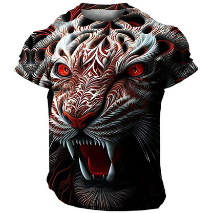 3D Printed Men's T-Shirt with Short Sleeves and Round Neck for Men T-Shirts - 7DAY'S
