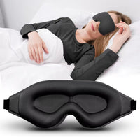3D Sleep Eye Mask - Lash Extension Friendly, Adjustable Strap Blackout Blindfold for Men & Women, Travel & Sleep Aid (Pink) - 7DAY'S