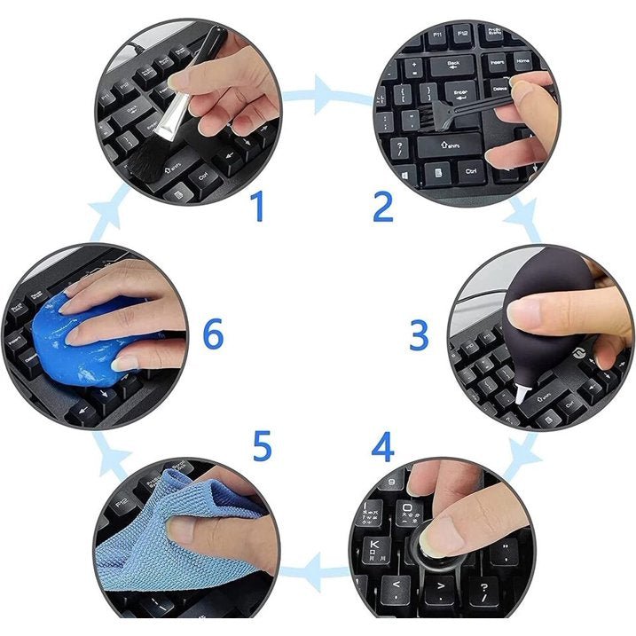 3pk Multifunctional Cleaning Soft Gel, Keyboard dust Removal Cleaning Soft - 7DAY'S