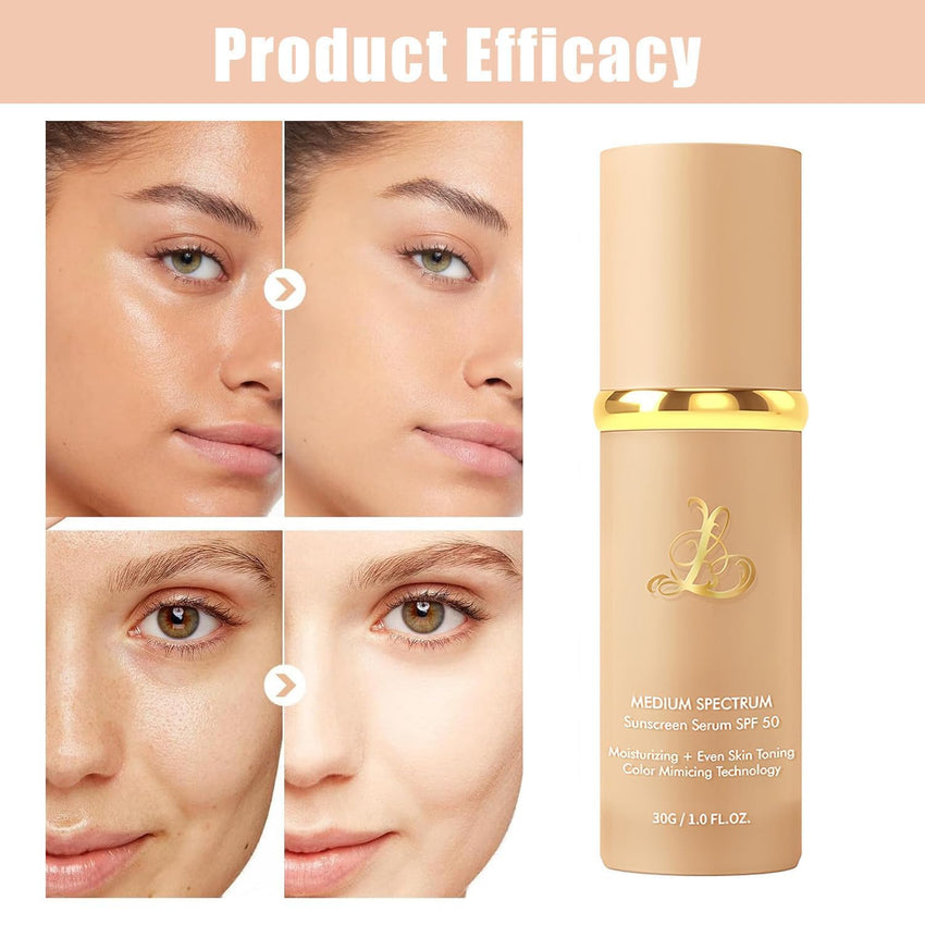 4 - in - 1 Color Changing Foundation, Medium Spectrum Foundation Makeup, Full Coverage Concealer Color Changing Foundation, Long - Lasting & Waterproof for all Skin, 1 Pack - 7DAY'S