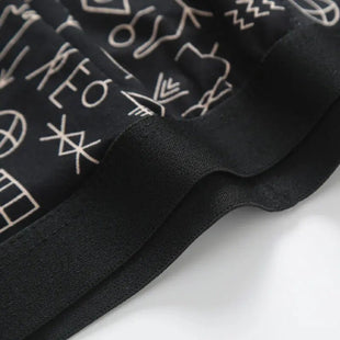 4 Pack European and American Size MEN'S FASHION Printed Boxer Underwear Comfortable Swimming Trunks Oversized Underwear Shorts - 7DAY'S