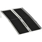 4' Threshold Ramp,Portable Wheelchair Ramp,Carpeted Foldable Handicap Ramp - 7DAY'S
