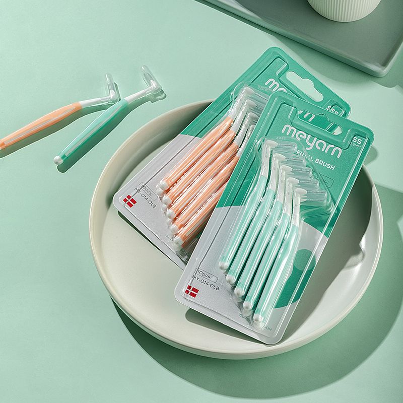 40 Counts Angle Interdental Brushes Between Teeth - 7DAY'S