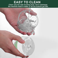 400ML Electric Garlic Chopper, 6 Blades Garlic Grinder Mini Vegetable Chopper, USB Portable Veggie Chopper, Garlic Mincer, Onion Chopper, Food Processor for Ginger, Chili, Fruit, Meat - 7DAY'S