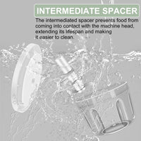 400ML Electric Garlic Chopper, 6 Blades Garlic Grinder Mini Vegetable Chopper, USB Portable Veggie Chopper, Garlic Mincer, Onion Chopper, Food Processor for Ginger, Chili, Fruit, Meat - 7DAY'S