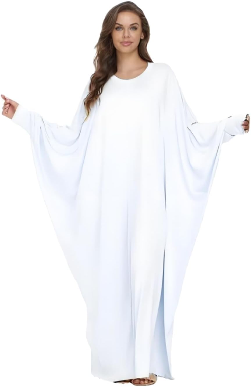 Boedaty Women Soft Muslim Prayer Dress Abaya Islamic Ramadan Full of Elasticity Garment Dubai Robe