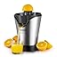VEVOR Commercial Orange Juicer Machine, 120W Automatic Juice Extractor, Stainless Steel Orange Squeezer for 20 Oranges Per Minute, with Pull-Out Filter Box, PC Cover, 2 Peel Collecting Buckets
