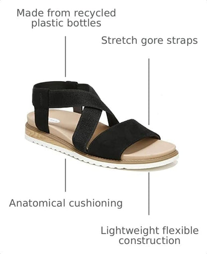 Dr. Scholl's Shoes Women's Islander Strappy Flat Sandal,Tawny Birch Microfiber,8.5Dr. Scholl's Shoes Women's Islander Strappy Flat Sandal,Tawny Birch Microfiber,8.5